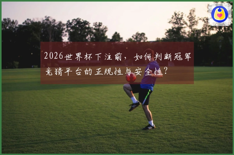 2026世界杯下注前，如何判断冠军竞猜平台的正规性与安全性？
